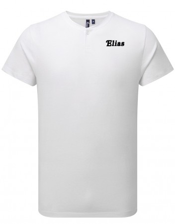 T-skjorte med knappestolpe